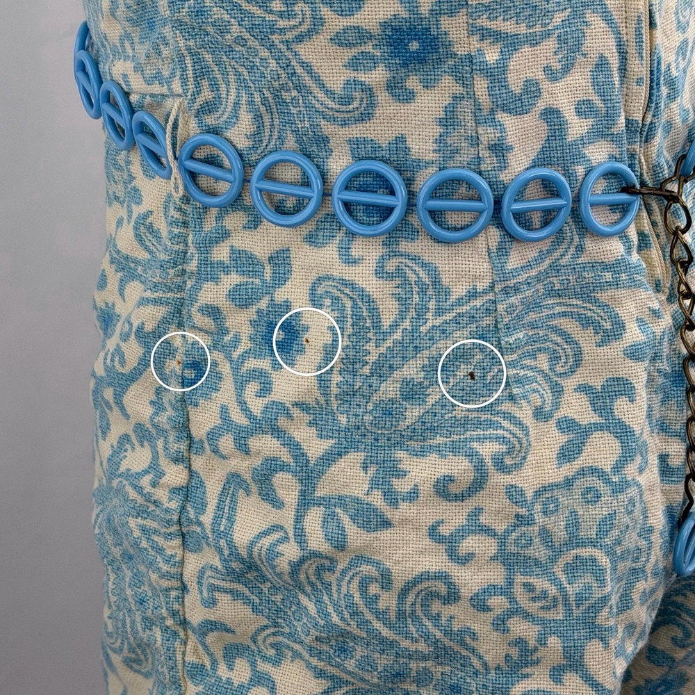 Vintage 60s Donkenny Romper Paisley Mod Belted Playsuit Retro XS S - Picture 10 of 11